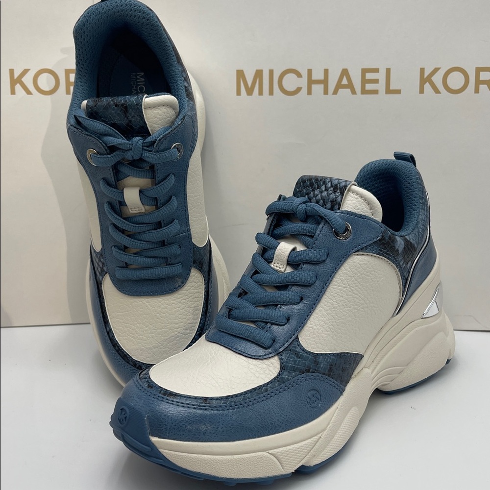 Michael Kors KATRINA WEDGE TRAINER
FAUX LEATHER
49F5KAFS3L
Cornflower - Picture 15 of 16